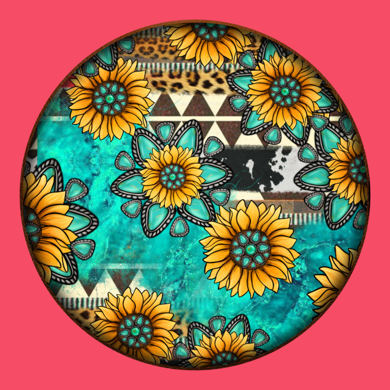 Round Western Pattern Premium Sweatshirt by Jasminsmagicworld | Teevron