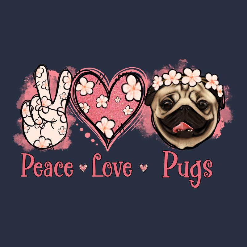Peace Love Pugs Urban Hoodie by Jasminsmagicworld | Teevron