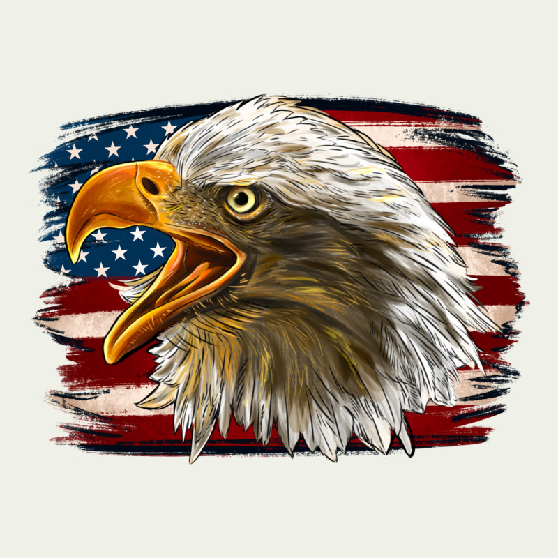 Western American Flag Eagle Urban Heavy Tee by LillyAllenDesigns | Teevron