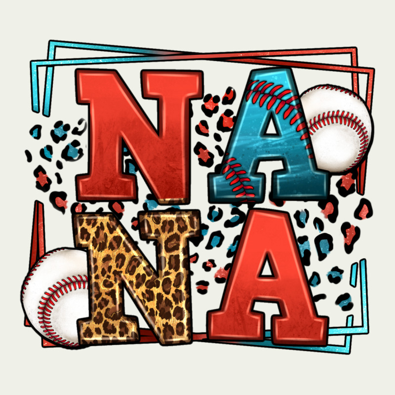 Baseball Nana Leopard Frame Urban Heavy Tee by LillyAllenDesigns | Teevron
