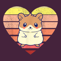 Cute Hamster Design Retro Heart Shape Vintage T Shirt Premium Tee | Teevron