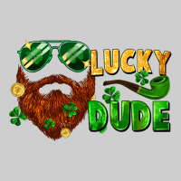 Lucky Dude Saint Patricks Bearded Man Premium Tee | Teevron