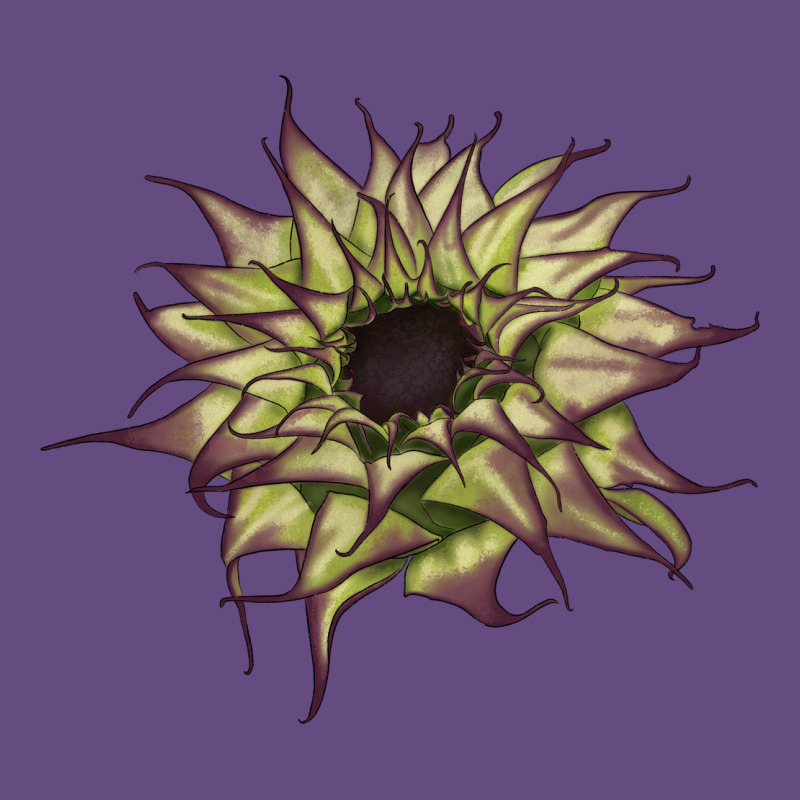 Sun   Fill Purple Sunflower Vintage Hoodie by LillyAllenDesigns | Teevron