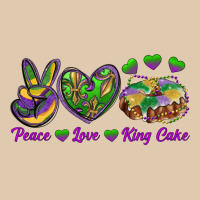 Peace Love Mardi Gras King Cake Heavyweight Sweatshirt | Teevron