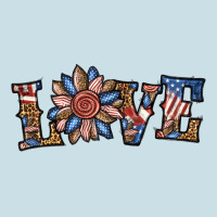 Love American Sunflower Ladies Tee | Teevron