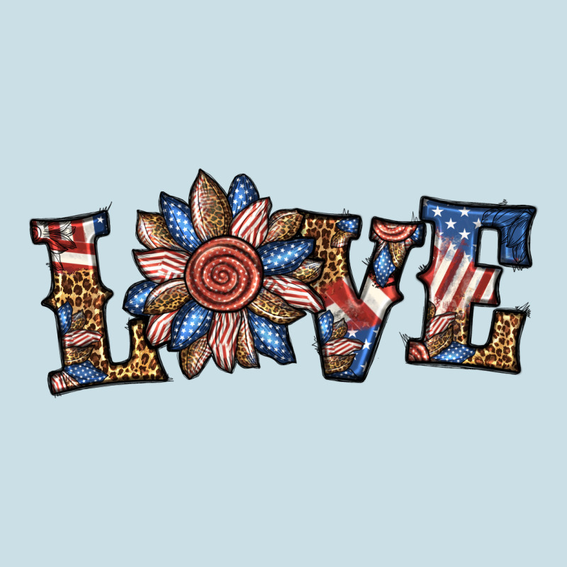 Love American Sunflower Ladies Tee by BundleAndBundleShop | Teevron