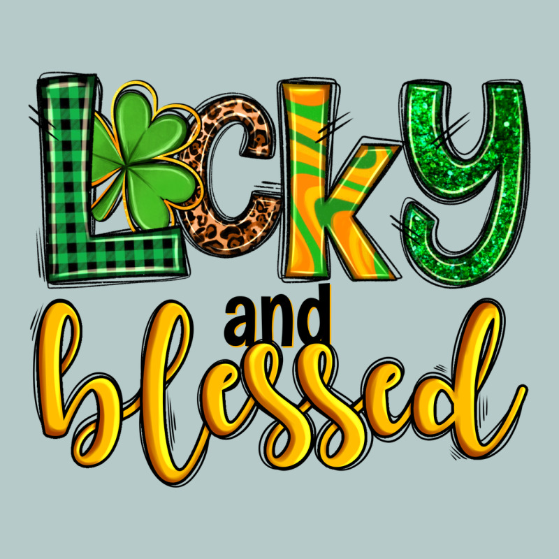 St. Patrick's Lucky And Blessed Heavy Core Tee by OliviaCreatesArt | Teevron