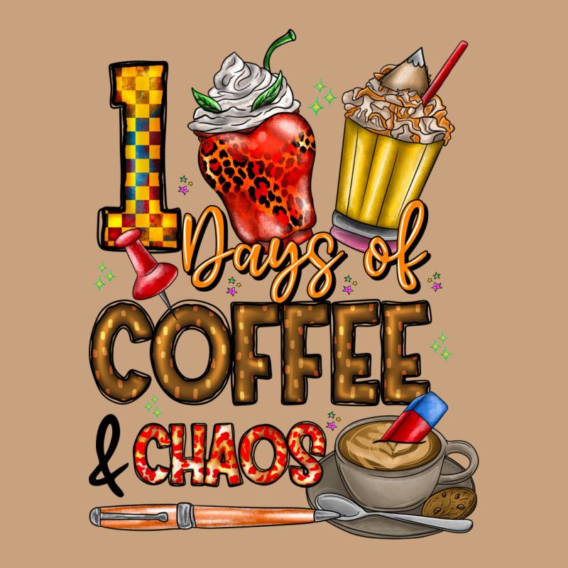 100. Days Of Coffee  Chaos Vintage Tee by CowhideDigitalArt | Teevron