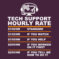 Tech Support Hourly Rate T Shirt Premium Tee | Teevron
