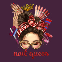 Nail Queen Messy Bun With Crown Bbs Premium Tee | Teevron