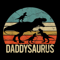 Daddy Dinosaur Daddysaurus 3 Three Kids Xmas Christmas Gift T Shirt Premium Tee | Teevron