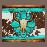Bull Skull And Turquoise Cowhide Tumbler Premium Hoodie | Teevron