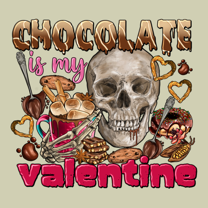 Skull Chocolate Is My Valentine Heavy Core Tee by FaDigitalArtStudio | Teevron