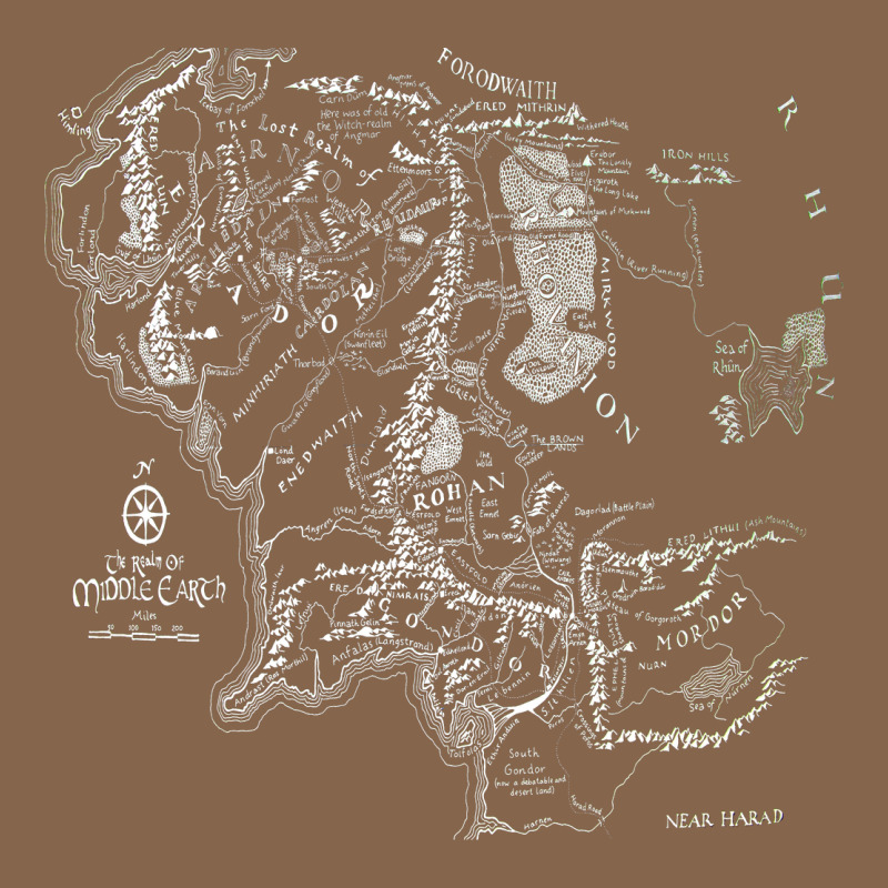 Middle Earth Map [tb] Premium Tee by linhVisuals | Teevron