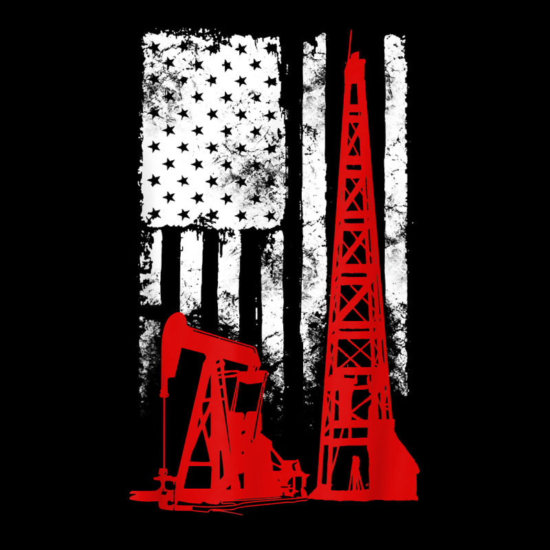 Oilfield Shirt   Us Flag Oil Rig Shirt Premium Tee by linhVisuals | Teevron