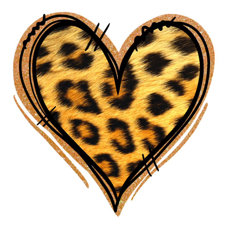 Gold Glitter Leopard Heart Classic Tee by Jasminsmagicworld | Teevron