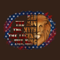 Dad The Man American Flag Heavy Core Tee | Teevron