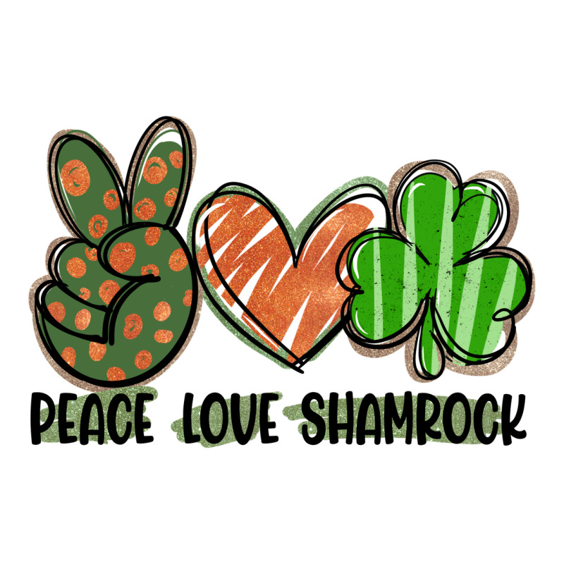 Peace Love Shamrock Premium Tee by FaDigitalArtStudio | Teevron