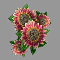 4 Crimson Blaze Sunflower Vintage Hoodie | Teevron