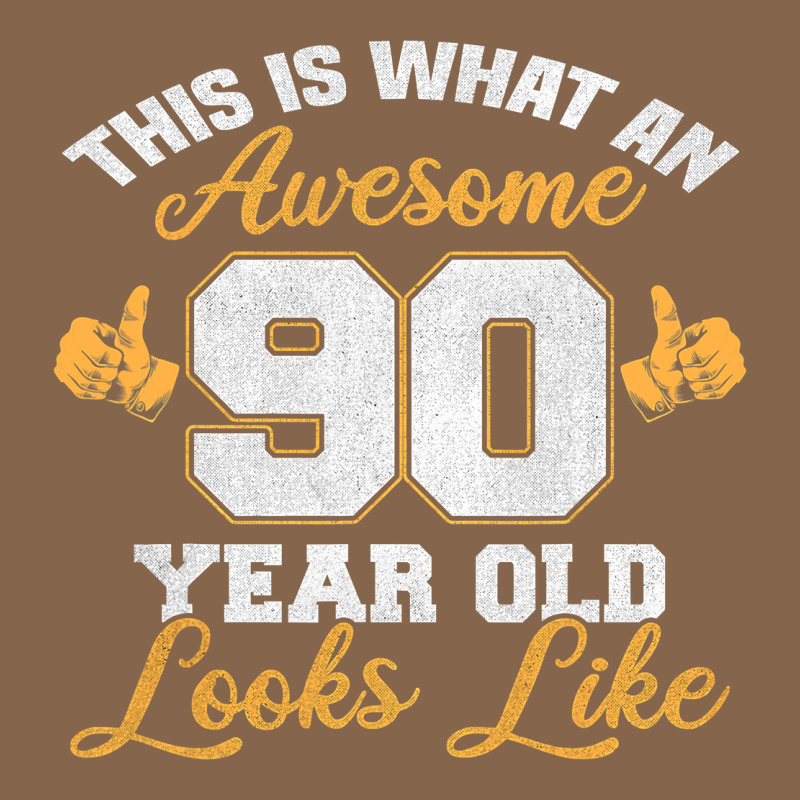 90th Birthday Novelty Gift Awesome 90 Year Old T Shirt Premium Tee by linhVisuals | Teevron
