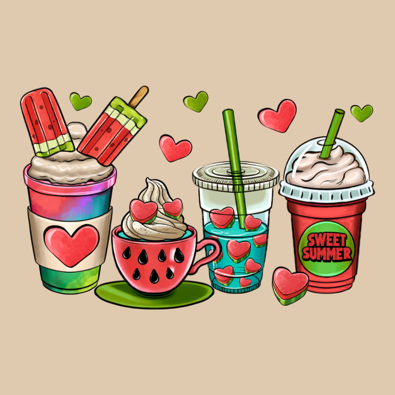 Watermelon Summer Coffee Cups Classic Tee by OliviaCreatesArt | Teevron