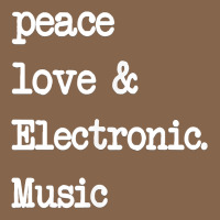 Peace Love & Electronic Music  Edm Techno T Shirt Premium Tee | Teevron