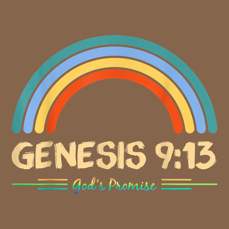 Genesis 913 God's Promise Faithfully Rainbow Bible Verse T Shirt Premium Tee by linhVisuals | Teevron