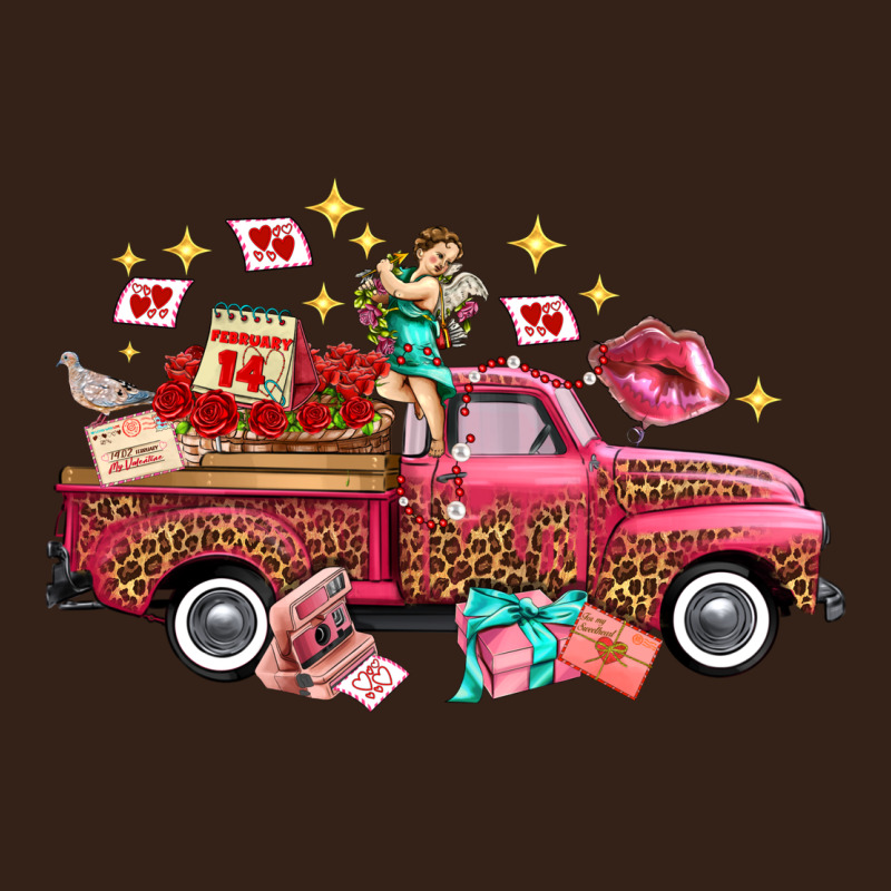 Western Valentines Day Truck Photography Love Side Heavy Core Tee by FaDigitalArtStudio | Teevron