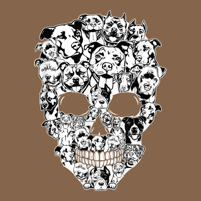 Funny Pitbull Skull Dog Skeleton Halloween T Shirt Premium Tee by linhVisuals | Teevron