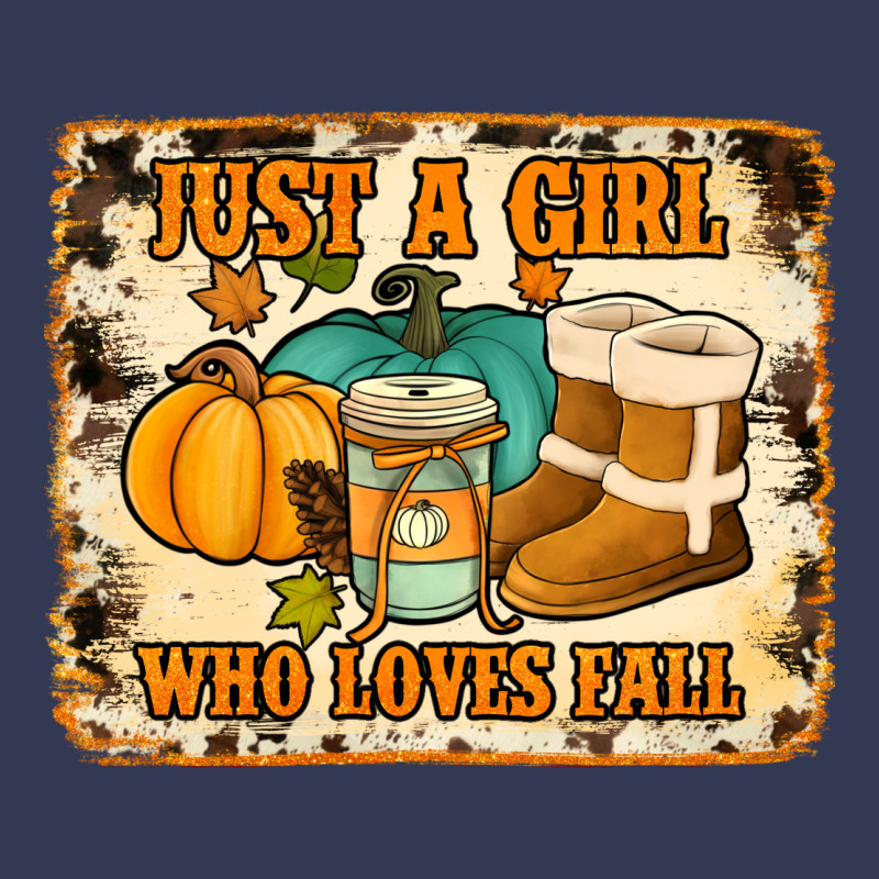 Just A Girl Who Loves Fall Cowhide Background Heavyweight Hoodie by Jasminsmagicworld | Teevron