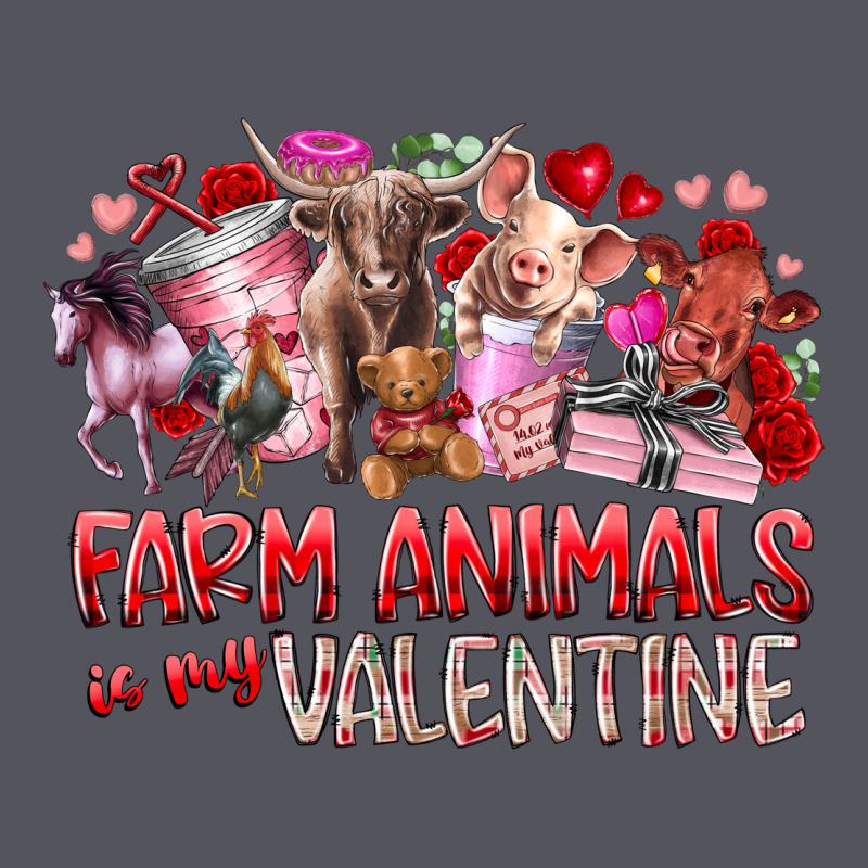 Farm Animals Is My Valentine Vintage Hoodie by RacoonDesign | Teevron