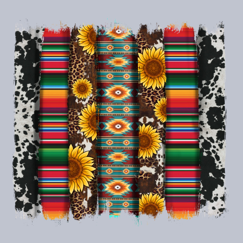 Cowhıde Aztec Serape Wıth Leopard And Sunflowers Brushstroke Premium Hoodie by Artiststas | Teevron