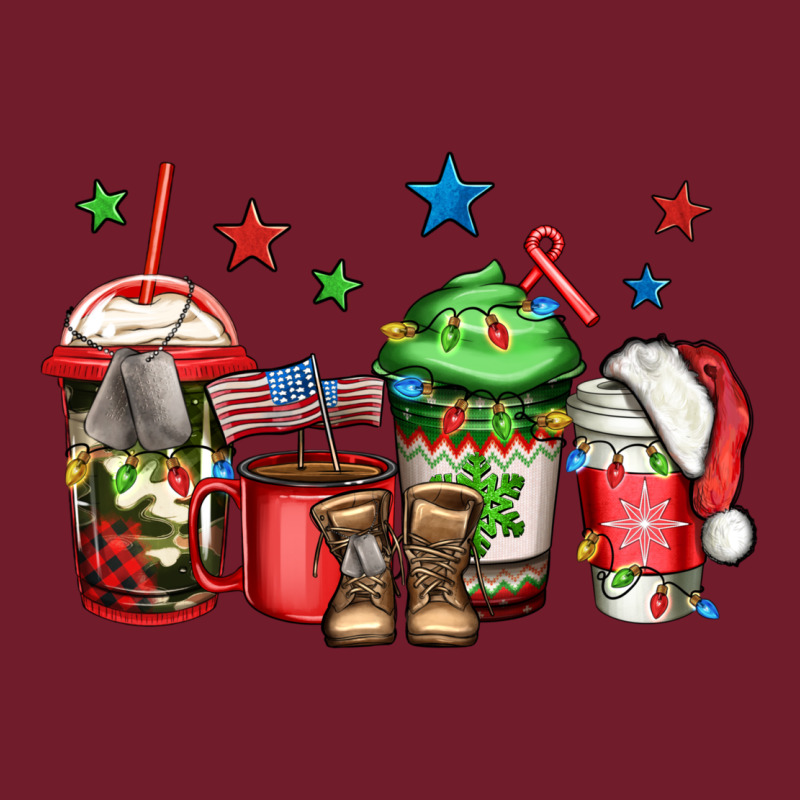 Army Christmas Coffee Zipper Hoodie by Jasminsmagicworld | Teevron