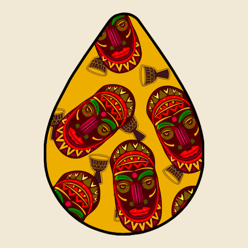 African Masks Teardrop  5 Ladies Tee by BundleAndBundleShop | Teevron