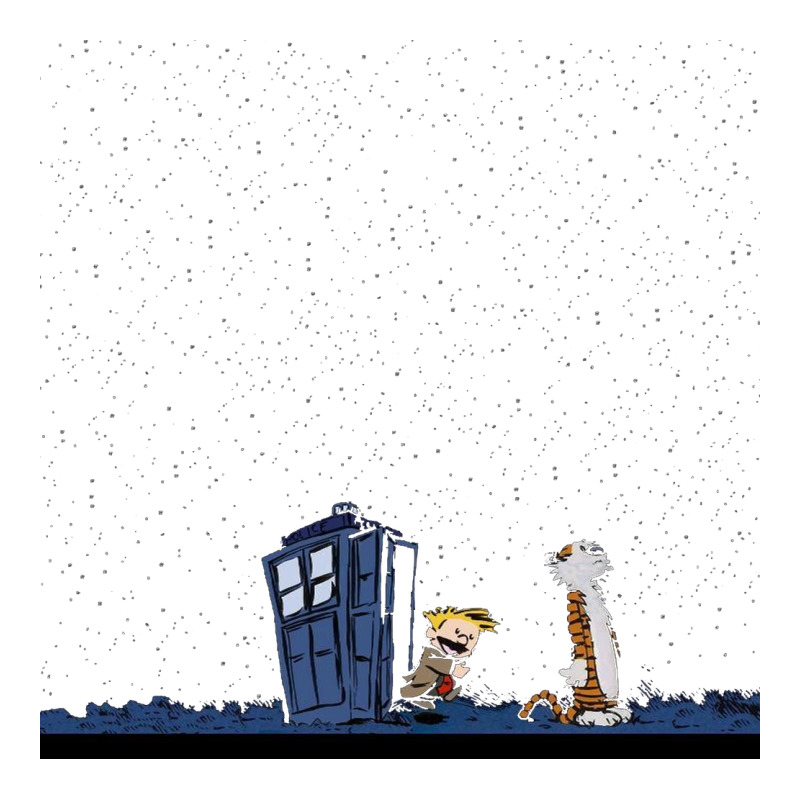 Newcalvin And Hobbes Night Star Tardis Premium Tee by linhVisuals | Teevron