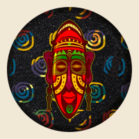African Masks Round Earrings 2 Ladies Tee | Teevron