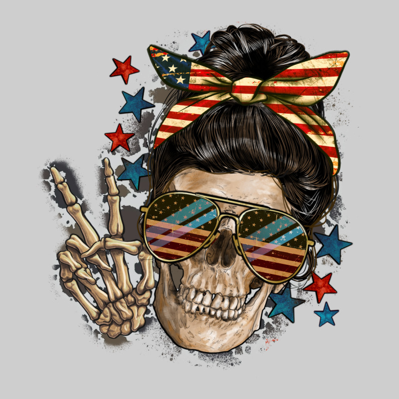 American Mother Skull Mother's Day Premium Tee by FaDigitalArtStudio | Teevron
