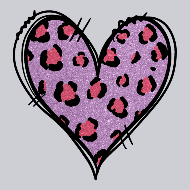 Glitter Purple Leopard Heart Classic Tee by Jasminsmagicworld | Teevron