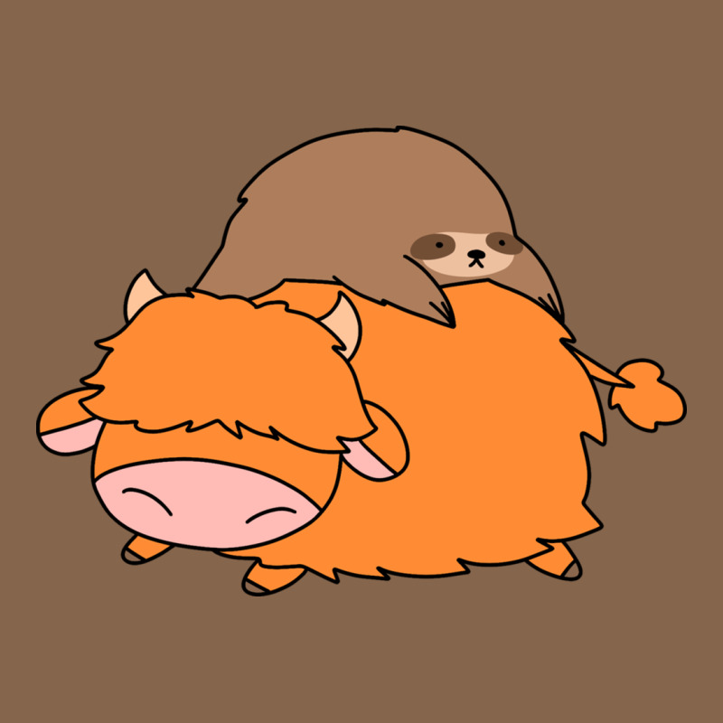 Sloth And Highland Cow Premium Tee by linhVisuals | Teevron