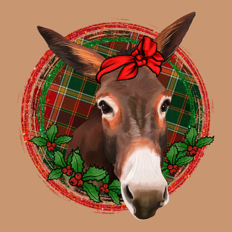 Christmas Donkey With Bandana Heavyweight Hoodie by Jasminsmagicworld | Teevron