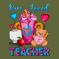 One Loved Teacher Valentines Day Cold Drink Frappe Classic Tee | Teevron