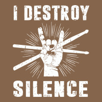 I Destroy Silence Drum Set Drummer Gift Premium Tee | Teevron