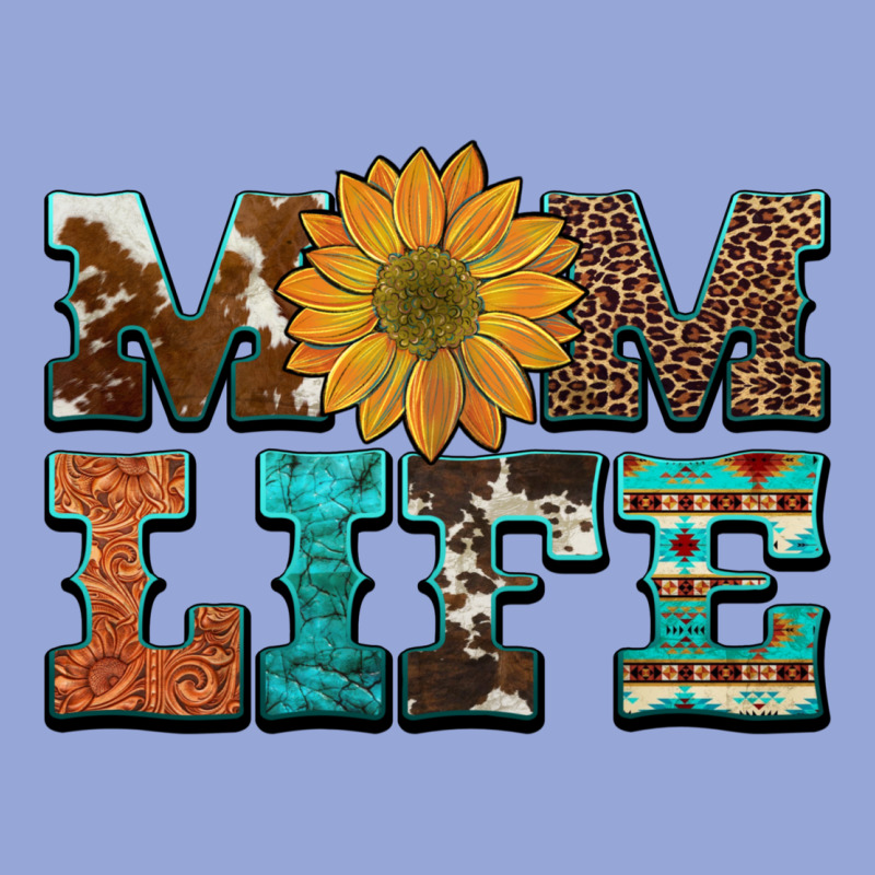 Western Cowhide Leopard Turquoise  Leather Aztec Sunflower Mom Classic Tee by Artiststas | Teevron
