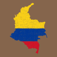 Colombia Flag Map Drawing Line Art Premium Tee | Teevron