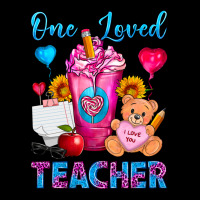 One Loved Teacher Valentines Day Cold Drink Frappe Heavy Core Tee | Teevron