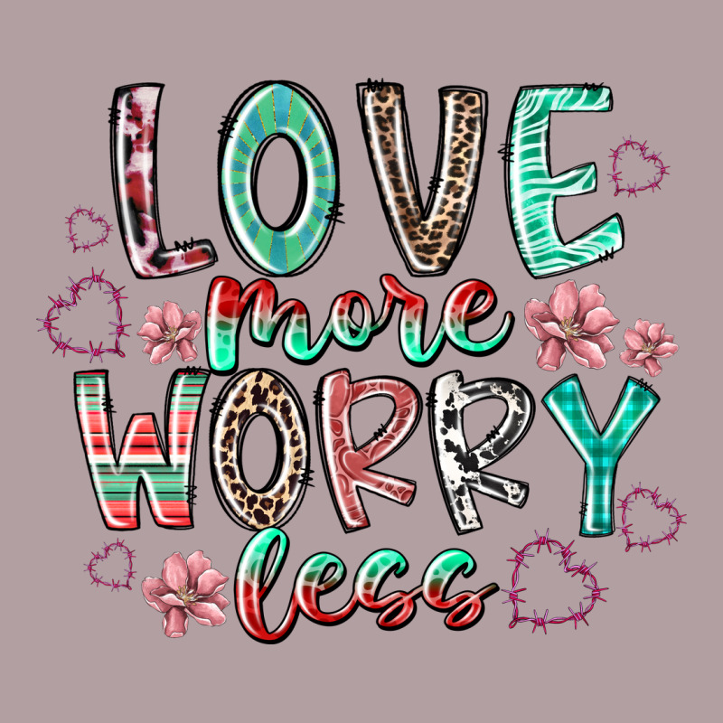 Love More Worry Less Vintage Hoodie by RacoonDesign | Teevron