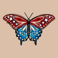Patriotic American Flag Butterfly 4th Of July Urban Heavy Tee | Teevron