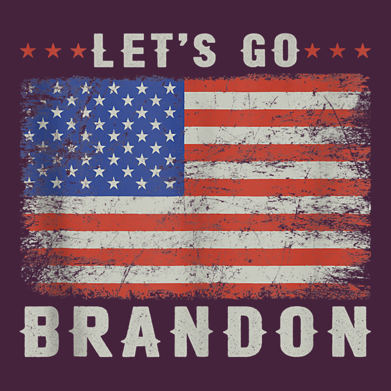 Let’s Go Brandon Funny Vintage American Flag Tank Top Premium Tee by linhVisuals | Teevron