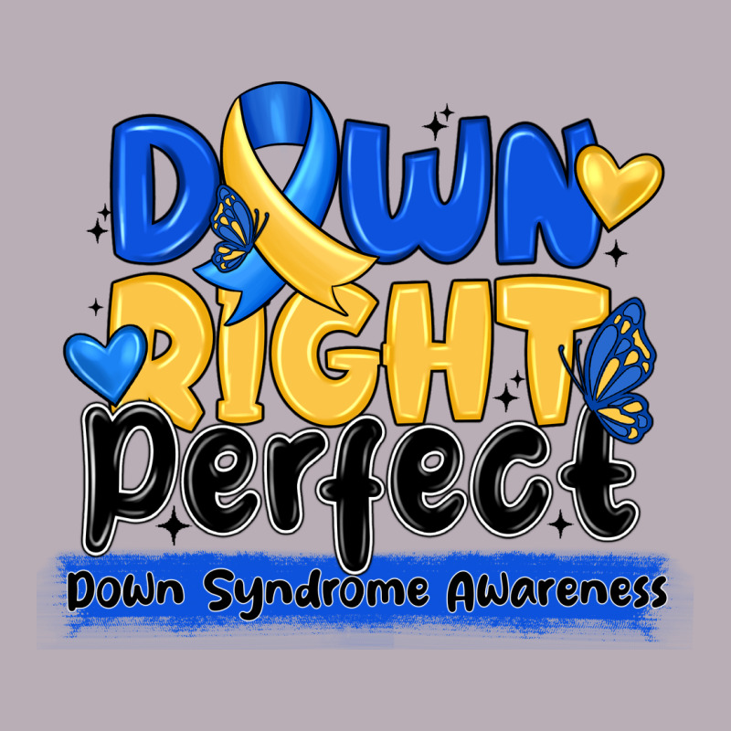 Down Right Perfect Down Syndrome Awareness Vintage Tee by CowhideDigitalArt | Teevron