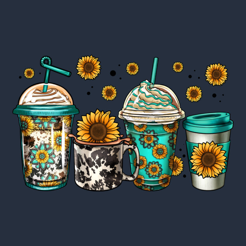 Sunflowers Coffee Cups Zipper Hoodie by Jasminsmagicworld | Teevron
